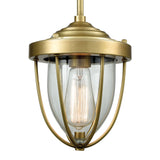 Sturgis 7'' Wide 1-Light Mini Pendant - Satin Brass 33120/1 Elk Lighting