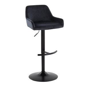 English Elm Contemporary Swivel Barstools with Chrome Base and Faux Leather Seats Set of 2 B202S00823