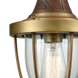 Sturgis 7'' Wide 1-Light Mini Pendant - Brushed Antique Brass 33140/1 Elk Lighting