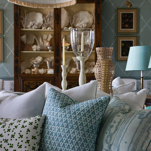 Chelsea House Beaumont Hand-Carved Bone Hurricane 23.5" Tall With Brass Cup & Mouth-Blown Glass — Elegant Mantel Accent 33154934