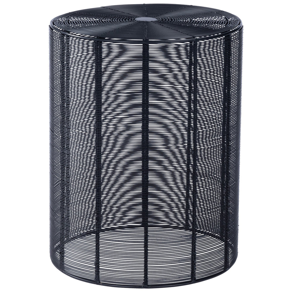 Butler Specialty Renwick Round Iron Cage Side Table - Modern Black Accent For Stylish Storage And Unique Décor Black Iron 3317025-butler