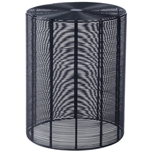 Butler Specialty Renwick Round Iron Cage Side Table - Modern Black Accent For Stylish Storage And Unique Décor Black Iron 3317025-butler