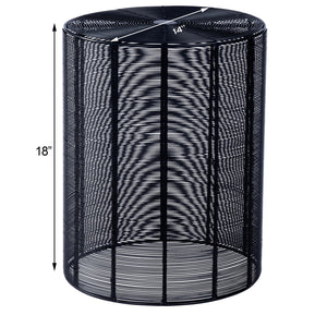 Butler Specialty Renwick Round Iron Cage Side Table - Modern Black Accent For Stylish Storage And Unique Décor Black Iron 3317025-butler