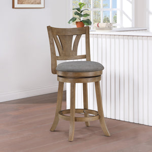 OSP Home Furnishings Miller Counter Stool Dove/Medium Oak