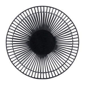 Butler Specialty Nicola Round Metal Outdoor Side Table - Elegant Iron Cage Design For Modern Charm In Any Space Black Iron 3318437-butler