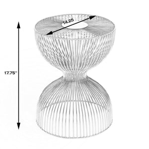 Butler Specialty Nicola Round Metal Outdoor Side Table - Elegant Iron Cage Design For Modern Charm In Any Space Black Iron 3318437-butler