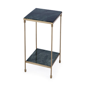 Butler Specialty Larkin Indoor Marble Accent Table With Sleek Iron Legs For Stylish Home Décor And Functionality Green Iron,Marble 3319475-butler