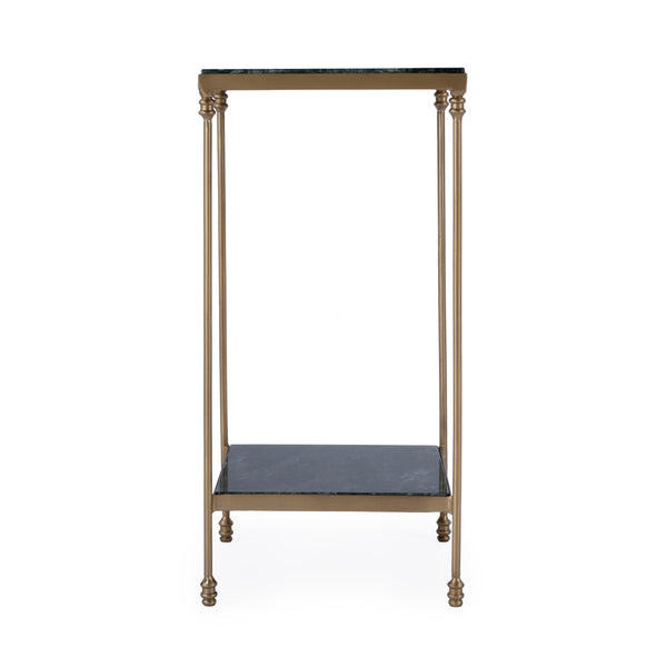 Butler Specialty Larkin Indoor Marble Accent Table With Sleek Iron Legs For Stylish Home Décor And Functionality Green Iron,Marble 3319475-butler