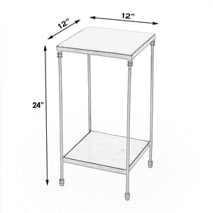 Butler Specialty Larkin Indoor Marble Accent Table With Sleek Iron Legs For Stylish Home Décor And Functionality Green Iron,Marble 3319475-butler