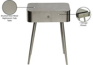 Rylan Night Stand 331Silver Meridian Furniture