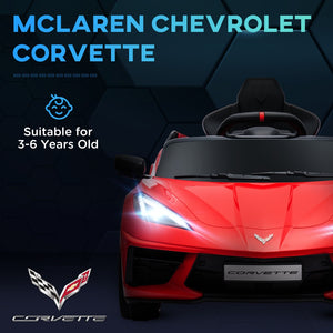 English Elm Qaba Licensed Corvette 12v Kids Ride on Car with Remote Suspension and Safety Harness W2225P217169
