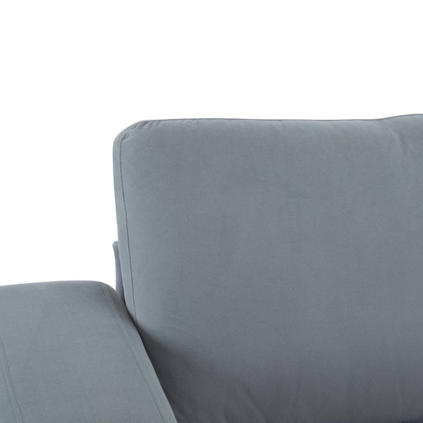 English Elm Package Three Seat Woven Fabric Sofa Scandinavian Minimalist White Living Room Gray N767P240700G