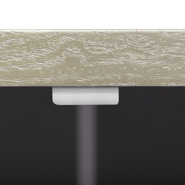 English Elm K&K Farmhouse Kitchen Island with 3D Wave Stripes Ash Veneer, Drop Leaf, Rolling Cart Storage Champagne N707P207916X