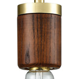 Socketholder 2'' Wide 1-Light Mini Pendant - Satin Brass 33225/1 Elk Lighting