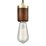 Socketholder 2'' Wide 1-Light Mini Pendant - Satin Brass 33225/1 Elk Lighting