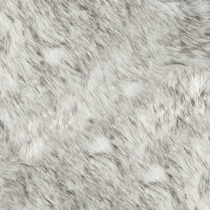 Homeroots 24" X 72" X 1.5" Grey Faux Sheepskin - Rug  Acrylic 332263