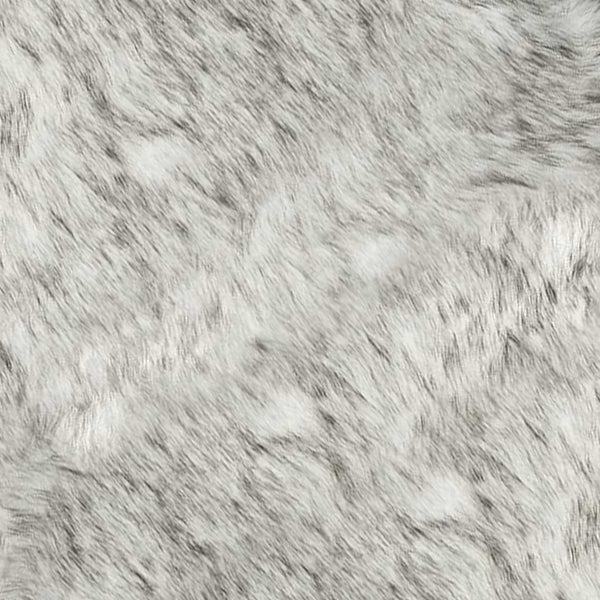 Homeroots 24" X 72" X 1.5" Grey Faux Sheepskin - Rug  Acrylic 332263