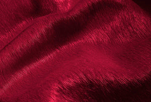 Homeroots 72" X 84" Burgundy Cowhide  Rug Burgundy Cowhide 332270