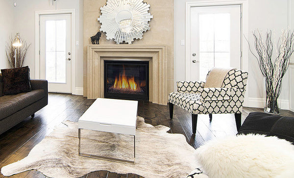 Homeroots 60" X 84" Light Brindle Cowhide  Rug Light Brindle Cowhide 332274