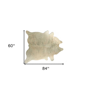 Homeroots 60" X 84" Light Brindle Cowhide  Rug Light Brindle Cowhide 332274