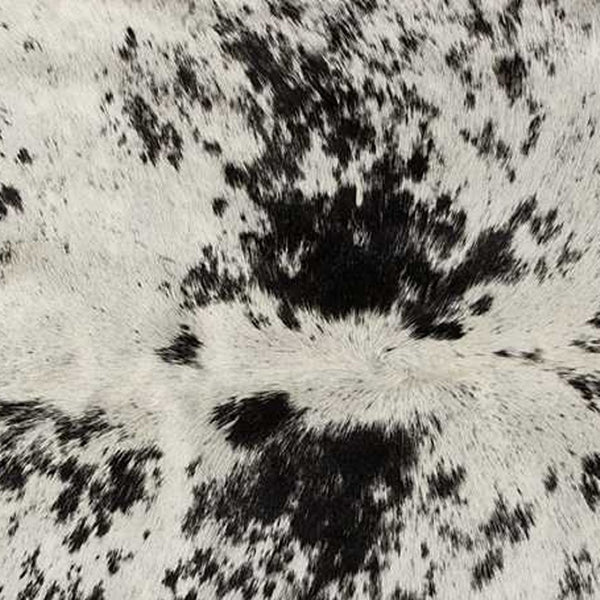 HomeRoots 6' Black and White Cowhide Area Rug - Unique, Durable, and Stylish for Modern Homes and Interiors 332280
