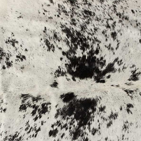 HomeRoots 6' Black and White Cowhide Area Rug - Unique, Durable, and Stylish for Modern Homes and Interiors 332280