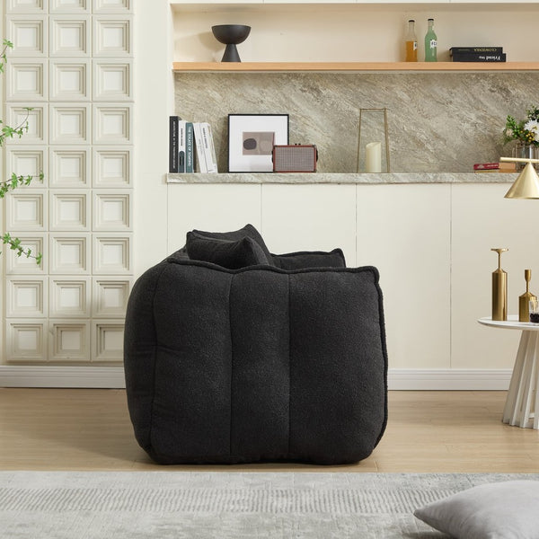 English Elm Soft Beanbag Chair For Two - High-Resilience Foam Comfort, Ideal For Gaming, Reading & Lounging W1996P309526-GIGA
