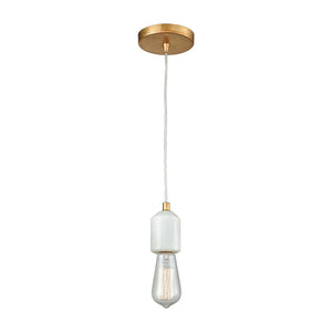 Socketholder 2'' Wide 1-Light Mini Pendant - Antique Gold Leaf 33230/1 Elk Lighting