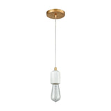 Socketholder 2'' Wide 1-Light Mini Pendant - Antique Gold Leaf 33230/1 Elk Lighting