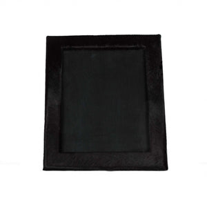 Homeroots 11" X 13" Black  Cowhide   8" X 10" Picture Frame Black  332320