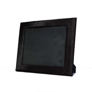 Homeroots 11" X 13" Black  Cowhide   8" X 10" Picture Frame Black  332320