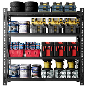 English Elm 5000lbs Industrial Cold-rolled Steel Shelving Unit for Garage Warehouse Storage W2735P457280
