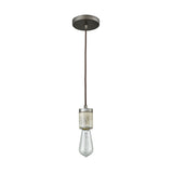 Socketholder 2'' Wide 1-Light Mini Pendant - Weathered Zinc 33235/1 Elk Lighting