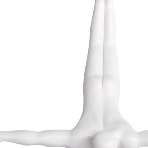 Homeroots Set Of Three 7" White Divers Resin Wall Decor White Resin 332361