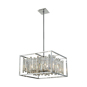 Rivona 21'' Wide 6-Light Chandelier - Polished Chrome with Clear Crystal 33243/6 Elk Lighting