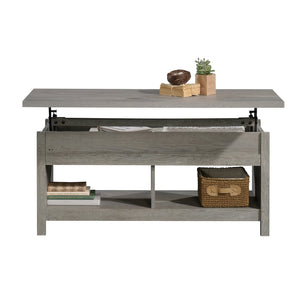 English Elm Lift-Top Coffee Table With Hidden Storage, Warm Brown Finish - Versatile Design For Work & Play B356P402711