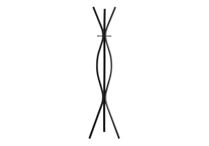 HomeRoots 72" Black Metal Coat Rack – Stylish, Space-Saving Organizer for Coats, Hats, & Accessories in Modern Décor 332692