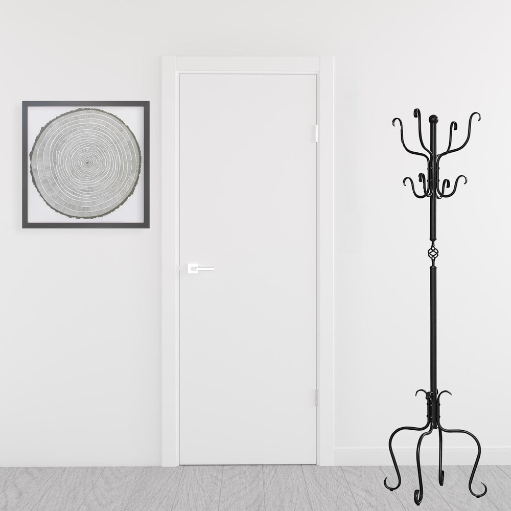 Homeroots 21" X 21" X 74" Black  Metal  Coat Rack  Metal 332699