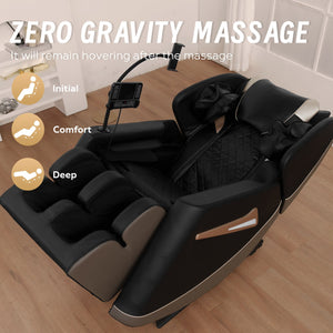 English Elm Massage Chair Recliner - Zero Gravity Full Body Air Pressure Therapy For Ultimate Relaxation & Comfort W1875P300911