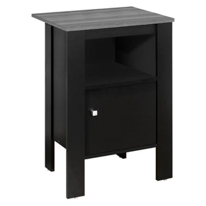 Homeroots 24" Black Nightstand   332733