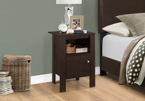 Homeroots 24" Espresso Nightstand   332734