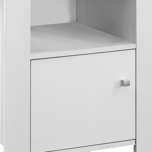 Homeroots 24" White Wood End Table With Shelf   332736