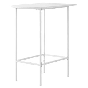 Homeroots 24" White Free Form Manufactured Wood Bar Table   332774