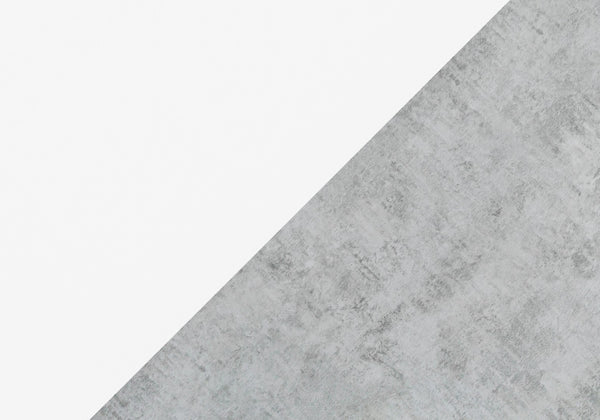 HomeRoots 36" Gray and White Abstract Console Table - Modern Design with Smart Storage and Stylish Shelves 332790