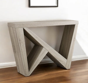 Homeroots 47" Taupe Abstract Console Table   332807