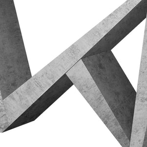 HomeRoots 47" Gray Abstract Console Table - Modern Design for Entryways, Living Rooms, or Home Offices, Versatile! 332808