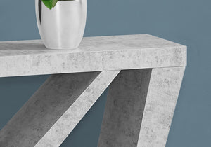 HomeRoots 47" Gray Abstract Console Table - Modern Design for Entryways, Living Rooms, or Home Offices, Versatile! 332808