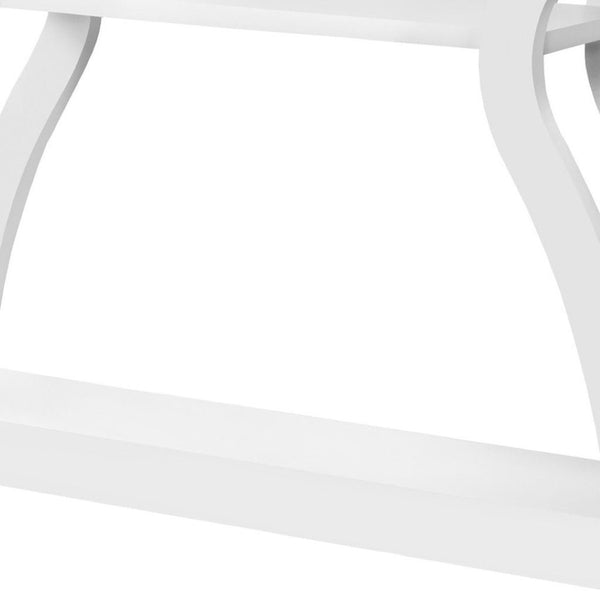 HomeRoots 47" White Console Table - Versatile Storage Solution for Entryways, Living Rooms, and Home Offices 332809