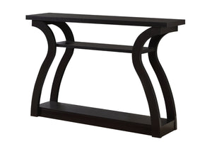 HomeRoots 47" Espresso Console Table with Storage Shelf - Stylish, Durable, Versatile for Any Space 332813