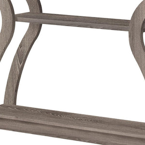 HomeRoots 47" Taupe Console Table with Storage - Modern Design for Entryway, Living Room, or Behind Sofa 332814
